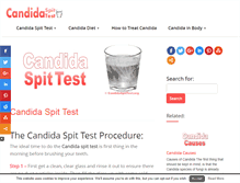 Tablet Screenshot of candidaspittest.org